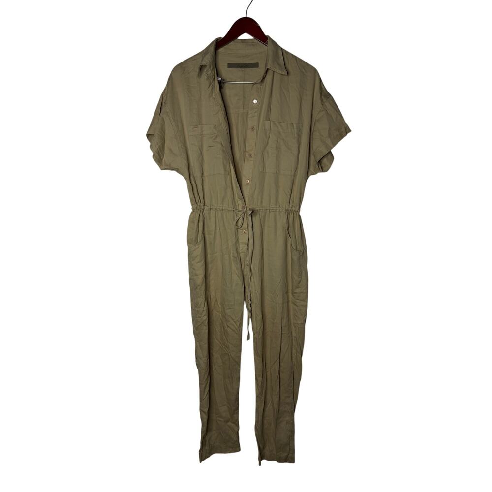Enza Costa short-sleeve utility jumpsuit, women’s size 1 US S